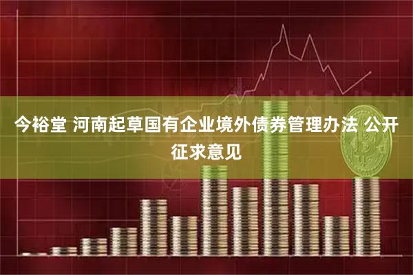 今裕堂 河南起草国有企业境外债券管理办法 公开征求意见