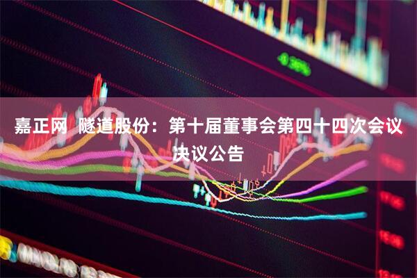 嘉正网  隧道股份：第十届董事会第四十四次会议决议公告