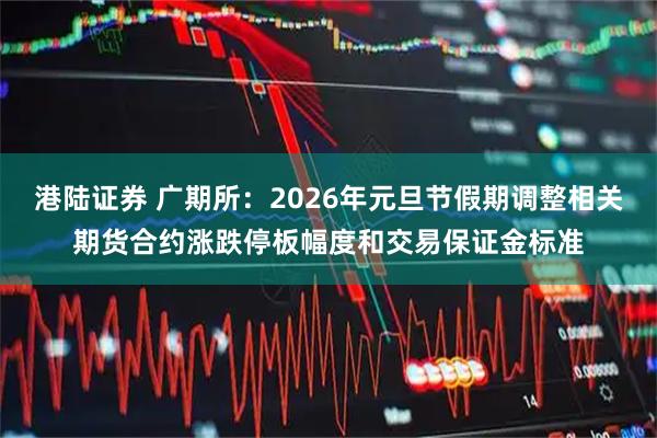 港陆证券 广期所：2026年元旦节假期调整相关期货合约涨跌停板幅度和交易保证金标准